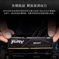 金士顿(Kingston) FURY DDR5 台式机内存条 Beast野兽系列 骇客神条 BEAST-5600-32G (16G*2)
