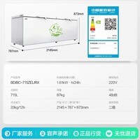 容声（Ronshen）715L单温家商两用冰柜PCM内胆-42℃冰封锁鲜电脑控温冰箱大容量冷柜BD/BC-715ZEL/RX