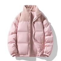 真维斯户外运动棉服男2024新款冬季防风灯芯绒棉衣情侣女加厚棉袄外套 黑色 3XL