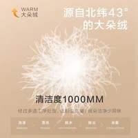罗莱家纺 羽绒被子 A类95%水洗鹅绒保暖冬被芯净重4.3斤200*230粉