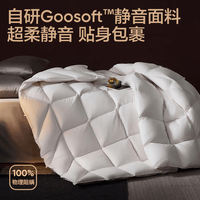 网易严选中国大鹅95%鹅绒被羽绒被子A类静音抗菌 秋冬被1.2米床适用1.5*2m