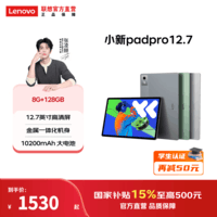 联想【国家补贴15%】小新平板Pad Pro第二代 12.7英寸学生平板电脑二合一官方旗舰店年会礼品 8+128G第二代 官方标配灰色