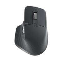 罗技(Logitech)大师系列 MX Master 3S 菁英版 无线蓝牙鼠标 办公静音鼠标 人体工学 石墨黑 无线接收器需另购买
