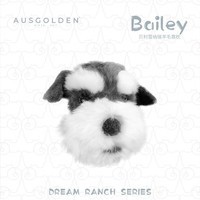 AUSGOLDENMIX澳洲贝利雪纳瑞羊毛抱枕公仔办公室汽车靠垫枕卡通玩偶羊皮毛绒 雪纳瑞：岁月静好【澳洲羊毛皮】