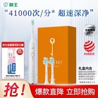 狮王磁悬浮软毛电动牙刷 情侣款 智能声波软毛牙刷洁净护龈防水电动刷 极智白内含刷柄*1+柔感刷头* 2支