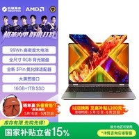 机械革命【国家补贴】无界15X Pro (R7 H 255 16G 1T 99Wh 120Hz 2.5K 灰)办公笔记本电脑轻薄游戏本