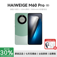 HAIWEIGE官方正品手机2026新款上市M60Pro 1024G大内存120Hz高刷7800mAh长续航快充游戏5G全网通拍照老人机 山川青 豪华版：16G+512G 【全新未拆封+送豪华礼品+全国质保】