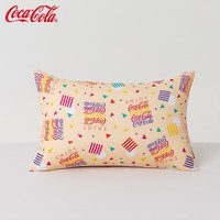 可口可乐纤维枕枕头磨毛印花枕芯护颈 B类 一对装 单边枕 低枕 10cm
