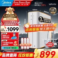 美的（Midea）净水器家用1200G流速母婴可直饮0阻垢厨下式RO反渗透白豚MAX净水机华凌直饮机一体机鲜活净饮水 长效RO滤芯【3秒满杯水】