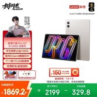 联想(Lenovo)小新PadPro GT 11.1英寸办公学习游戏AI平板电脑3.2K超清大屏骁龙8Gen3国家补贴教育优惠 8+256G白