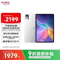 努比亚(nubia)平板Pro 10.9英寸平板电脑 骁龙8 Gen3 2.8K超清真彩屏 10100mAh 8GB+256GB 极光银