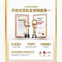 金运【全网舒适第一名】A5蓝牙耳机耳夹式骨传导概念开放式不入耳无线运动跑步通话降噪续航翻译 【星耀黑】影院全景音丨超舒适不漏音