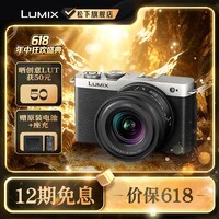 松下(Panasonic)Lumix S9N【S9 + 18-40mm 原封套机】 全画幅相机 L卡口 微单相机 无反数码相机 S9N丨S9+18-40mm套机【银色】