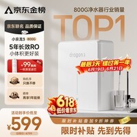 VIOMI小京龙3 800G厨下净水器5年反渗透RO膜家用大通量小体积0阻垢剂母婴直饮机净水机VR832