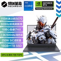 机械革命极光X 酷睿i7HX 16核游戏本笔记本电脑(i7-13700HX 16G 1T RTX5070 2.5K屏 300Hz)