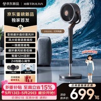 沁园【爆款新品】御风系列净化空气循环扇一级能效落地扇3D摇头家用直流变频智能语音电风扇 CF-511AI