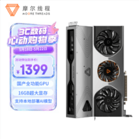 摩尔线程（MooreThreads）MTT S80 8K高清 16G大显存 国产游戏独立显卡