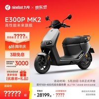 九号(Ninebot)电动车E300P MK2 智能电动摩托车 高性能长续航电摩【门店自提】 到门店选颜色