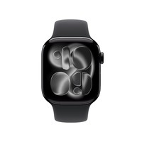 Apple/苹果 Watch S11 智能手表42毫米亮黑色铝金属表壳黑色运动型表带S/M 【GPS款】