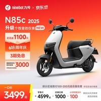 九号（Ninebot）电动摩托车N85c 2025 9号智能助力电瓶车 升级个性音效仪表【门店自提】 颜色可到门店选
