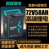 智霸电动车锂电池72V58Ah 电瓶车电池 小牛极核雅迪电动车电池