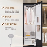 LGStyler衣物护理机 智能热泵变频干衣机 衣服塑形熨烫烘干 蒸汽除菌除螨除皱 嵌入式家用消毒衣柜 原装进口挂烫机升级镜面5衣+1裤SC5GMR80H