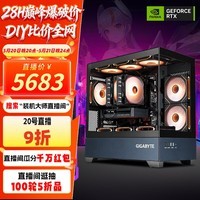 技嘉AMD锐龙R5 9600X/9700X+RTX5060TI/5070TI高端游戏主机 DIY设计 组装电脑整机 千帧电竞 二：R5 9600X+5060TI