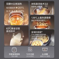 美的(Midea)电饭煲电饭锅家用大容量4-5个人升级0涂层不粘锅316L内胆花瓣IH稻香MB-40HB3