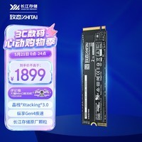 致态（ZhiTai）长江存储 2TB SSD固态硬盘 NVMe M.2接口 Ti600系列 (PCIe 4.0 产品)