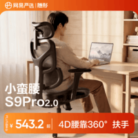 网易严选小蛮腰S9Pro人体工学电脑椅电竞椅办公久坐座椅360°扶手曲面腰靠
