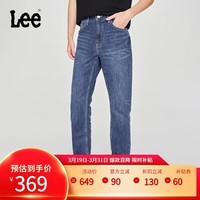 Lee【张凌赫代言】25新品731舒适锥形五袋款中蓝色男牛仔裤A08178 中蓝色 30