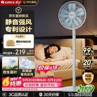 格力（GREE）【价低头部主播9折】【花精灵Se】一级能效直流变频轻音节能遥控电风扇卧室落地扇静音家用风扇大