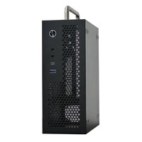 SKTC全新A09迷你台式机ITX17*17主板Type-C接口小1U电源3.8LHTPC电脑机箱 A09黑色type-c+提手