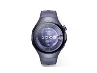 华为HUAWEI WATCH 5 46mm高端款航天级钛合金表壳银河紫素皮复合表带首创X-TAP智感窗