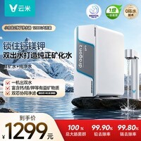 云米(VIOMI)家用净水机反渗透RO膜矿物质小京龙2净矿净水器双水直饮1200G6年 0阻垢剂 厨下式净饮机MR12102-A