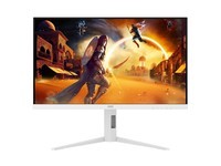 AOC 27英寸2K 320Hz QD-miniLED 爱瞳圆偏光+TUV低蓝光不闪护眼 HDR1000典雅白电竞显示器Q27G4SLM/WS