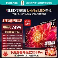 海信电视小墨E5Q Pro 85英寸【价保618】1248分区U+MiniLED 信芯芯片 墨晶屏85E5Q-PRO 85英寸 85E5Q-PRO