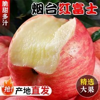 鲜声烟台苹果栖霞红富士新鲜水果时令生鲜山东特产脆甜整箱苹果礼盒 净重4.5斤75-80mm12-15枚