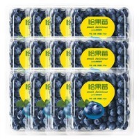 果亚多云南花香蓝莓 新鲜时令国产蓝莓水果 带箱3斤 单果12mm+净重12盒*100g
