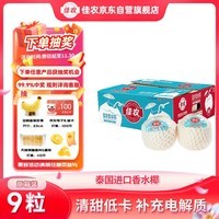 佳农泰国进口椰青9粒装 单果900g+ 赠开椰器吸管 生鲜水果礼盒 包邮