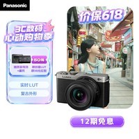 松下S9（18-40mm F4.5-6.3）套机 （Panasonic）全画幅微单 实时Lut 滤镜直出 连接app极速分享-灰银