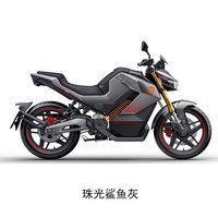 雅迪领跑新款雅迪FD7电动摩托车72V长续航强动力5500W大功率电摩成人跨骑 珠光鲨鱼灰72V60A锂电池