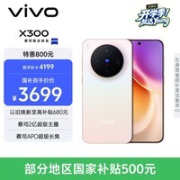 vivo X300 12GB+256GB 幸运彩 国家补贴 蔡司2亿超级主摄 蔡司APO超级长焦 OriginOS6 拍照 AI手机