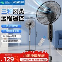 美菱(MeiLing)电风扇/落地扇 六叶大风量立式节能省电风扇/交流定频风扇家用轻音摇头扇遥控定时FS-40RC(6)