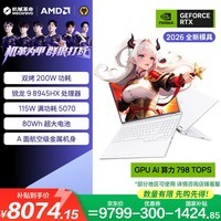 机械革命蛟龙16Pro 2026 笔记本电脑(R9-8945HX 16G 1T RTX5070 300Hz 白)