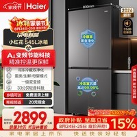 海尔小红花「539升级款」545升十字门冰箱冷藏冷冻双净化一级能效BCD-545WGHTDEDB7U1国家补贴