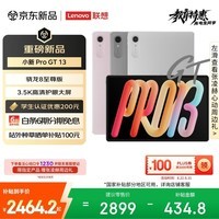 联想（Lenovo）小新 ProGT13英寸平板电脑3.5K超清护眼屏 学习办公Pad骁龙8至尊版8+256G银国家补贴学生教育优惠