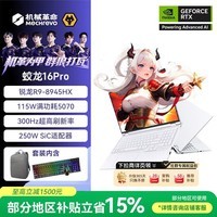 机械革命蛟龙16Pro 2026 16英寸游戏电竞笔记本电脑(R9-8945HX 16G 1T RTX5070 300Hz 白包鼠套装