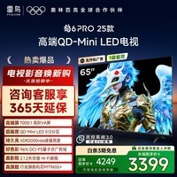 FFALCON雷鸟电视 65鹤6 PRO 25款(PLUS版) 65英寸 QD-MiniLED 高阶VA 家电国家补贴电视65S595C Pro