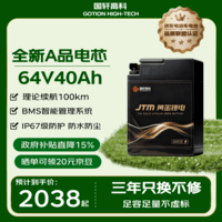 国轩高科 GOTION HIGH-TECH电动车锂电池64V40Ah 电瓶车电池 雅迪爱玛台铃电池赠充电器